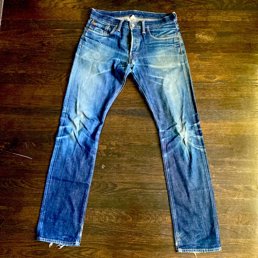Ralph Lauren RRL Slim Fit Japan Woven Selvege Denim 32x34